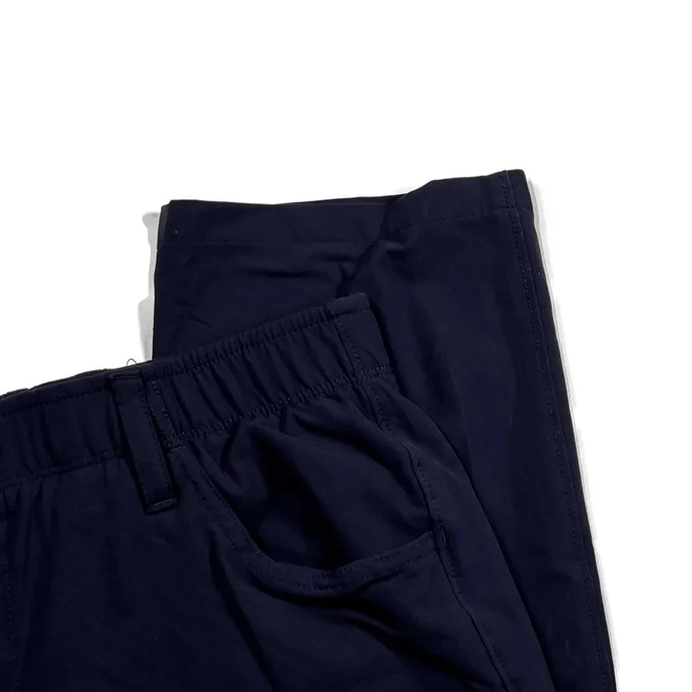William Bill Murray Golf Pants Mens 32 x 27 Blue Nylon Blend‎ Straight Chino